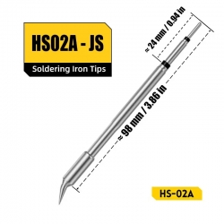 HS02A-JS grot do lutownicy grotowej FNIRSI HS-02A zakrzywiony ostry stożek zamiennik C245